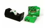 3M Scotch C38 juodas juostos dozatorius su 4 ritinėliais 810 Magic Tape 19 mm x 33 m C38SM4S