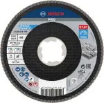 Bosch Accessories 2608619199 X-LOCK atsparusis &scaron;lifavimo diskas 115 mm, grūdėtumas 80, cirkonio aliuminio oksidas, kūginis Type 29, metalui, 1 vnt.