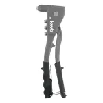 kwb 407200 aklinų kniedžių kniedytuvas su 4 antgaliais (2,4&ndash;4,8 mm), rankinis kniedytuvas aliuminio ir plieno kniedėms