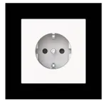 BUSCH-JAEGER SCHUKO Ki&scaron;tukinis Lizdas Safety+ 20-1 EUCBF-44M, Alpinės Baltos Spalvos 2CKA002013A5522