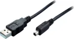 SHIVERPEAKS USB 2.0 Mini kabelis, USB-A male į Mini USB-B male, 2,0 m, juodas 11004996