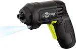 Goobay Mini akumuliatorinis atsuktuvas, 31 dalių rinkinys, pistoleto formos rankena, su 28 antgaliais ir Micro-USB įkrovimu (77818)
