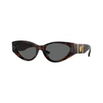 Versace VE4454-542987 moteri&scaron;ki katės akies formos akiniai nuo saulės, Havana/Dark Grey, 55mm