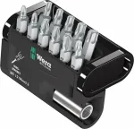 Wera Bit-Check BC 12 Wood 2 atsuktuvų antgalių rinkinys, 12 dalių, 1/4 colio &scaron;e&scaron;iabriaunis, 25 mm antgaliai, BiTorsion, PH/PZ/TX 05057422001