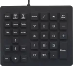 Renkforce USB skaitmeninė klaviatūra su rutuliniu pelės valdymu, atspari purslams ir dulkėms, juoda (RF-4791687)