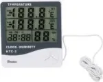 Bradas WL-M21 White Line skaitmeninė orų stotelė su belaidžiu lauko temperatūros jutikliu, vidaus/lauko temperatūra -10&deg;C iki 70&deg;C, balta