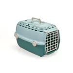 STEFANPLAST Transport Cage Horizon 1 su plastikinėmis durelėmis 48x32x30 cm &scaron;viesiai žalia/žalia