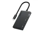 Anker 332 A8356G11 USB-C &scaron;akotuvas 5-in-1, 4K HDMI vienam ekranui, juodos spalvos