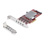 StarTech.com 4 prievadų USB Type-C PCIe kortelė, USB 3.2 10Gbps, USB-C PCI Express plėtimosi kortelė, 4 nepriklausomi USB valdikliai, Windows/Linux/macOS, TAA atitiktis