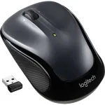 LOGITECH M325s pelė, de&scaron;inei ir kairei rankai, optinė, 5 mygtukai, belaidė 2,4 GHz, USB belaidis imtuvas, tamsiai pilka