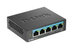 D-Link DMS-105 5 prievadų 2.5G daugiagigabitis darbalaukio jungiklis, nevaldomas L2, 5x2.5G prievadai