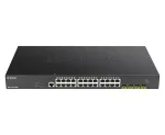 D-Link 24 prievadų Gigabit PoE valdomas komutatorius su 4x 10G SFP+ ir 370 W galia