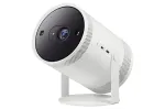 Samsung The Freestyle 2-os kartos SP-LFF3CLAXXXH ne&scaron;iojamasis DLP LED projektorius, Full HD 1080p, 230 ANSI liumenų, Wi-Fi 5, Bluetooth 5.2, HDR10+, 5 W RMS, baltas