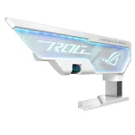 Grafikos plok&scaron;tės laikiklis ASUS ROG Herculx Universal White &ndash; 0,5 m, 1 GPU, RGB ap&scaron;vietimas