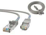 Ethernet jungiamasis laidas Extralink Cat 5e UTP, 10 m, RJ-45&ndash;RJ-45, pilkas