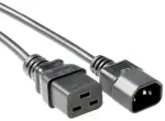 Microconnect PE0191430 ilginimo maitinimo laidas, juodas, 3 m, C19&ndash;C14 jungtys