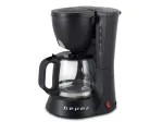 Beper BC.060 la&scaron;elinis kavos virimo aparatas, 0,6 l stiklinis ąsotis, 600 W, juodas