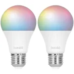 Hombli E27 i&scaron;manioji lemputė, 9 W, RGB+CCT, 1+1 akcinė pakuotė (2 lemputės)