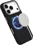 eSTUFF INFINITE GRS VENICE ES67160029 magnetinis odinis dėklas, skirtas iPhone 17 Pro, juodas