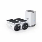 Baseus S1 Pro Outdoor Dual 3K lauko vaizdo kamerų rinkinys (2 vnt.), baltas