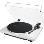 Pilnai automatinė juostinė vinilinė patefonė Audio-Technica AT-LP70XBT sidabrinė-balta