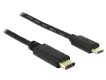 USB kabelis DeLOCK 2m USB 2.0-C USB 2.0 Micro-B juodas
