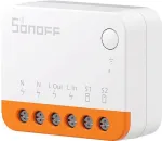 &bdquo;Sonoff MINIR4&ldquo; i&scaron;manusis &scaron;viesos valdiklis belaidis, oranžinė balta