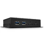 USB &scaron;akotuvas Lindy 4 prievadų USB 3.2 Gen 2 Type C metalinis korpusas