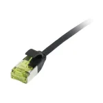 Pataisos laidas RJ45, CAT6A 500 MHz, 0,15 m, juodas, U/FTP, plonas apvalus d=3,8 mm, TPE/LSZH (Superflex), AWG32, su Cat.7 žaliava, Synergy 21 (S217310V3)