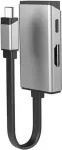 ALOGIC MagForce DUO Charge - Videoadapter - 24 pin USB-C m&auml;nnlich zu HDMI, USB-C (nur Spannung) weiblich - 13.5 cm - Space-grau - Support von 4K 60 Hz