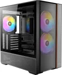 Antec FLUX Midi/Mini Tower korpusas ATX/M-ATX/M-ITX juodas be maitinimo &scaron;altinio