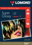 Foto popierius Lomond Premium 260 g/m&sup2; A4 Super Blizgus, 20 lapų