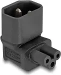 DeLOCK tinklo adapteris IEC 60320 C14 &rarr; C5 ki&scaron;tukinis lizdas 2,5 A 90&deg; juodas