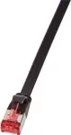 LogiLink Patch-Cable RJ-45 (S) į RJ-45 (S) 7,5 m U/FTP PiMF CAT 6 Moulded, Snagless, Flat Juoda (CF2083S)