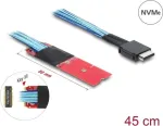 Konverteris M.2 Key M į 1 x OCuLink SFF-8611 su 45 cm laidu &mdash; DELOCK 64360
