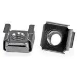 StarTech.com M6 fiksavimo veržlės - 100 vnt. pakuotė, plieninės, nerūdijančio plieno, M6, CE, TAA, REACH, 13 mm