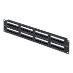 StarTech.com 48 prievadų 2U stelažinis Cat6 skirstomasis skydas, RJ45, UTP, 110 punch-down, Cat6 Ethernet skirstomasis skydas serverio stelažui