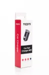 SEEK TOTI 40W Dual Type-C Port Car Fast Charger, Black