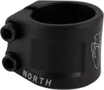 North Axe Double Clamp - Black, 31,8mm/34.9mm, CNC Aluminum, Freestyle Scooter