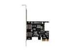 Lanberg PCE-US3-002 vidinė USB 3.2 Gen 1 PCI Express kortelė su 2 i&scaron;oriniais prievadais ir 1 vidiniu jungtuvu