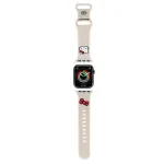 Hello Kitty HKAWMSCHBLE Silikoninis dirželis, skirtas Apple Watch 38/40/41 mm &ndash; smėlio spalvos
