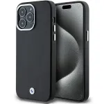 BMW Signature Wrapped Metal MagSafe Case, skirta iPhone 15 Pro Max 6,7 inch, juoda