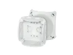 Hensel DK 0200 G kabelių jungiamoji dėžutė iki 2,5 mm&sup2; be gnybtų, pilka RAL 7035
