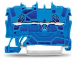 WAGO 2001-1204 4-ių laidų Push-in CAGE CLAMP gnybtų blokas, pilkas, 500 V, 24 A, 0,25&ndash;2,5 mm&sup2;, montavimui ant DIN bėgelio
