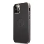 BMW Apple iPhone 12/12 Pro 6,1 inch Signature Leather Embossed Logo Hard Case Black