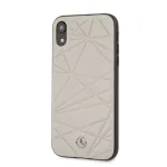 Mercedes-Benz Apple iPhone XR Twister Genuine Leather Hard Case Grey