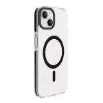 Evelatus Apple iPhone 15 Plus Clear Case PC+TPU With MagSafe Transparent Black