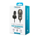 Forever Universal PC-01 automobilinis kroviklis (4 x USB | 5,8 A) keleiviams juodas