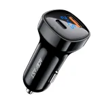 ACEFAST Automobilinis įkroviklis 66W USB Type C / USB, PPS, Power Delivery, Quick Charge 4.0, AFC, FCP Juodas (B4 black)