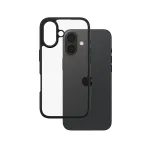 PanzerGlass CARE&trade; by &reg; Urban Combat Case permatomas su juodu rėmeliu iPhone 16
